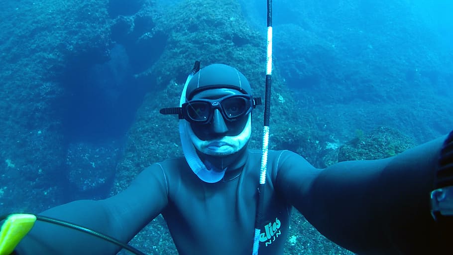 blue, deep diving, deep ocean, dive, passion, sea, water, underwater, HD wa...