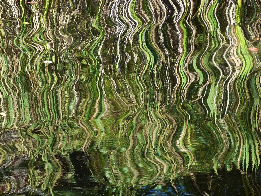 reflection, distortion, distorted, light, surface, no people HD wallpaper