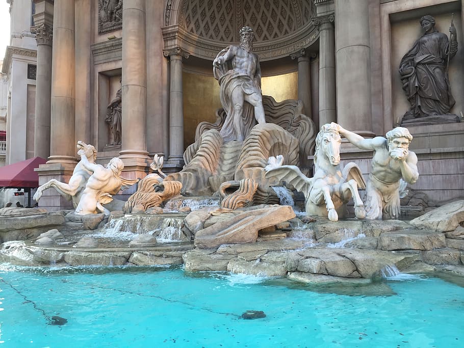 Fountain of the Gods at Caesar's Palace : r/VaporwaveAesthetics