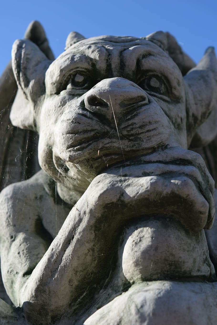 gargoyle, figure, mythical, creature, statue, mythical creatures HD wallpaper