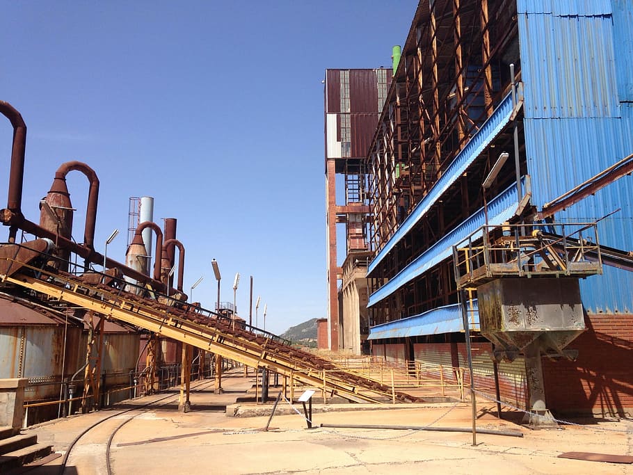 Mine, Ore, Industry, freight transportation, oil industry, factory HD wallpaper