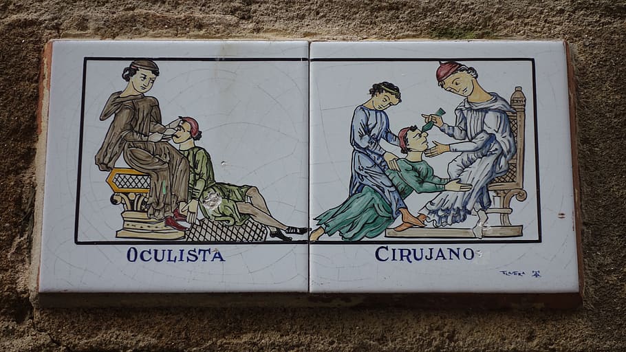 ceramic, medieval, plasencia, representation, human representation HD wallpaper