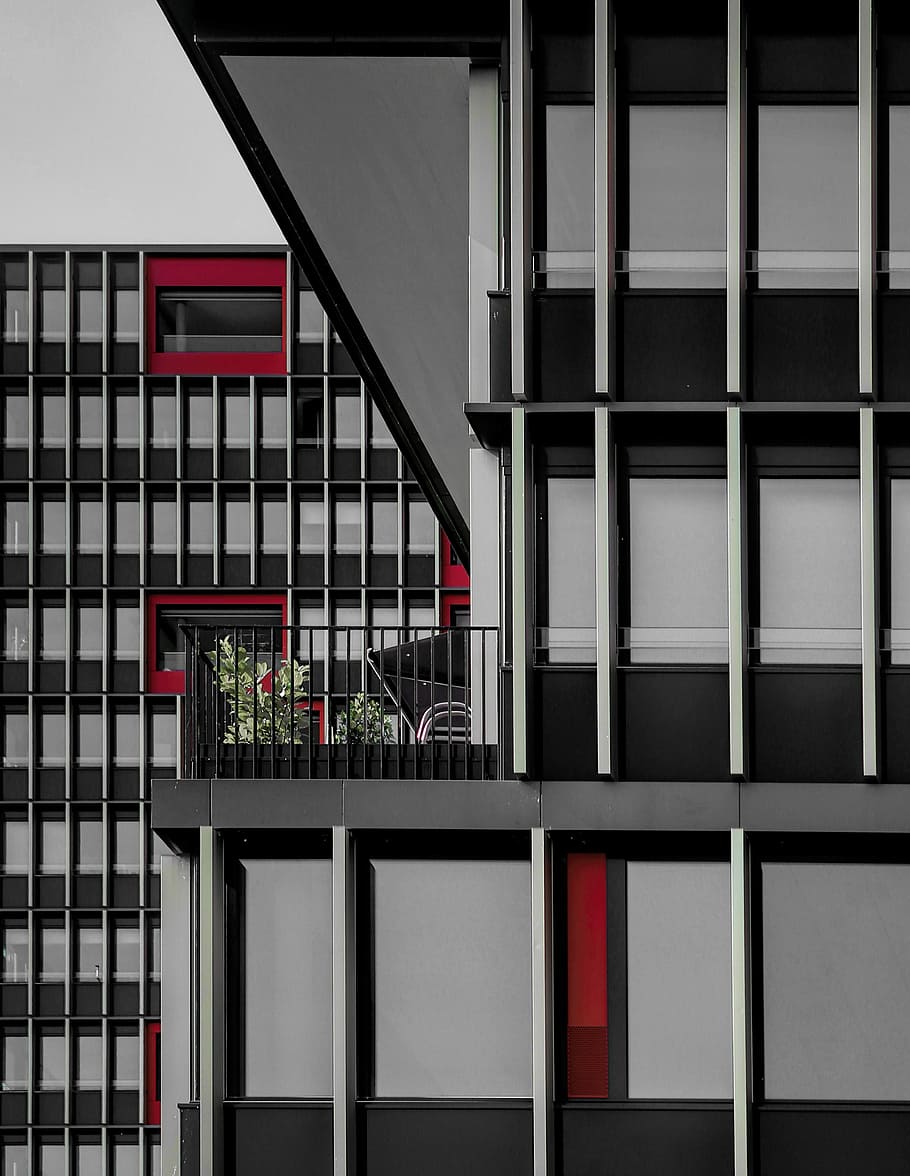 gray and black building, gray building wallpaper, architecture HD wallpaper