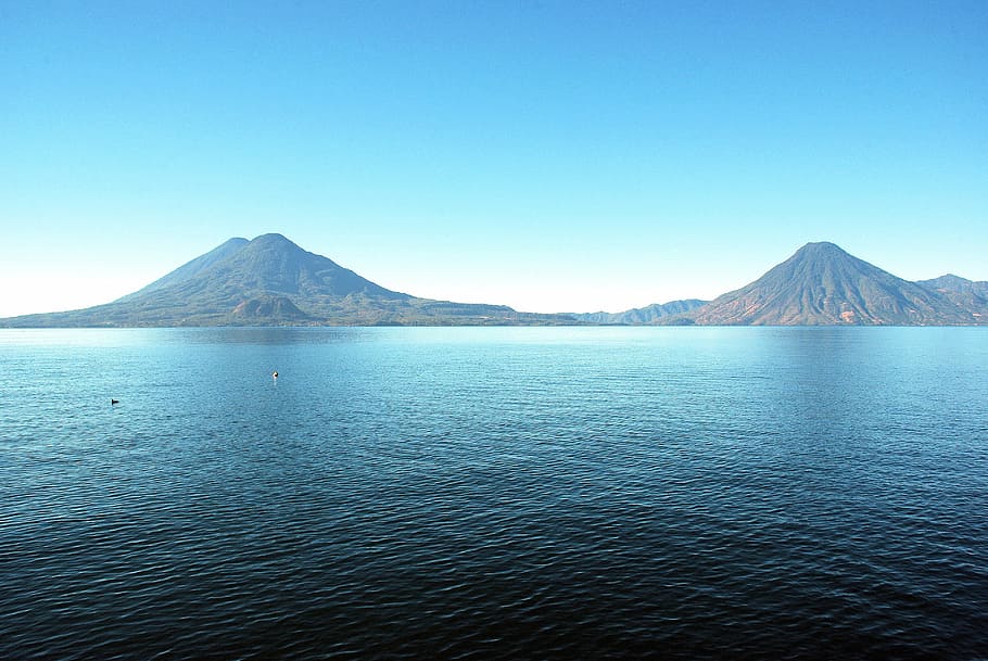 1284x2778px | free download | HD wallpaper: body of water, lake atitlán ...