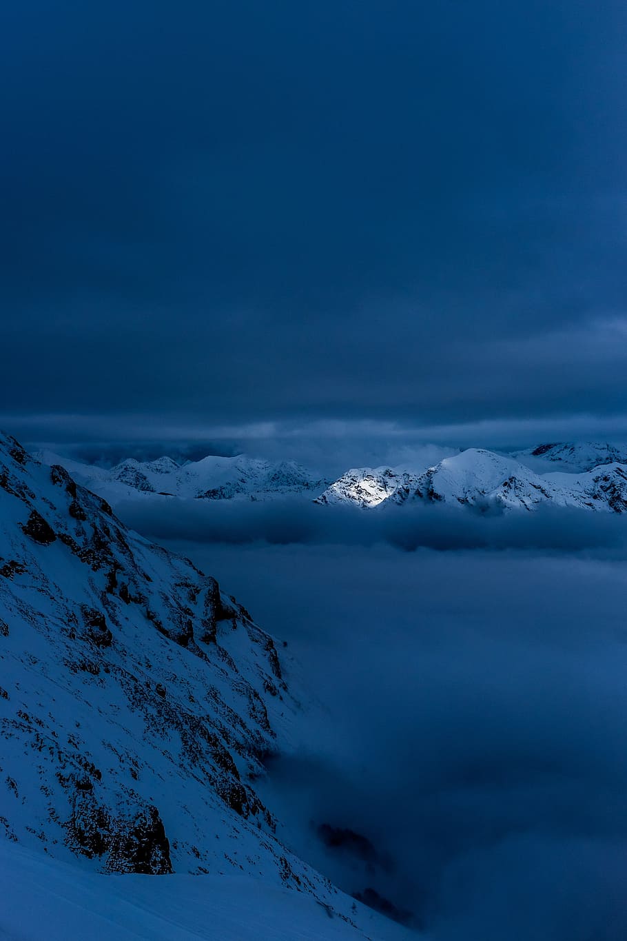 winter, nature, panoramic, snow, sky, cold temperature, cloud - sky HD wallpaper
