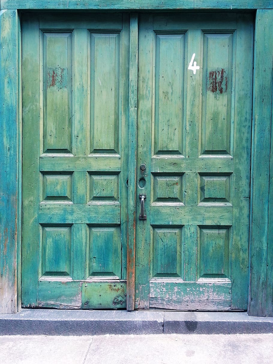 old, doors, vintage, entrance, closed, security, safety, protection HD wallpaper