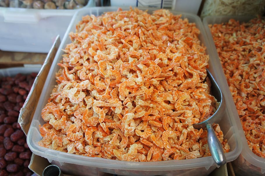 shrimp, dried, asian, food, food and drink, still life, freshness HD wallpaper