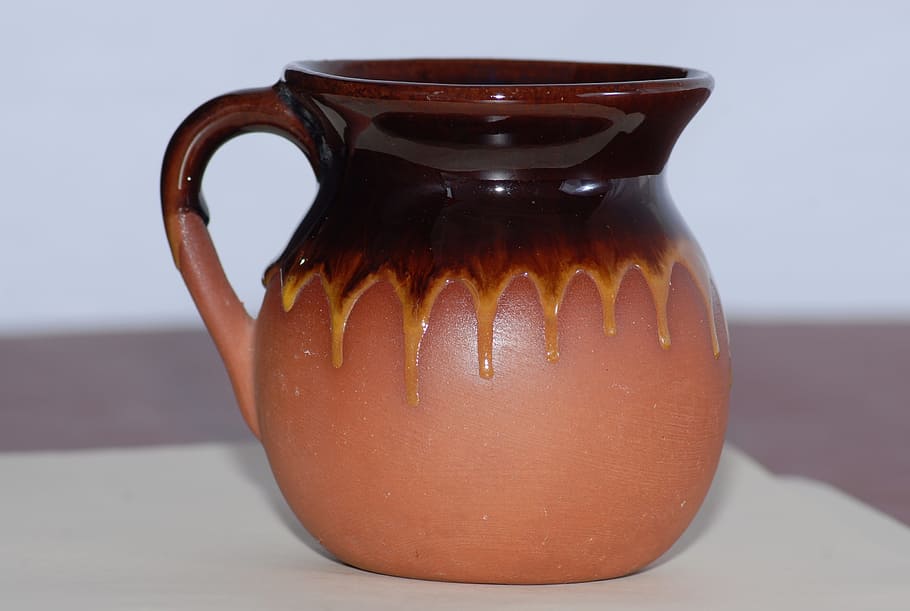 pitcher, mud, rustic, indoors, food and drink, no people, close-up HD wallpaper