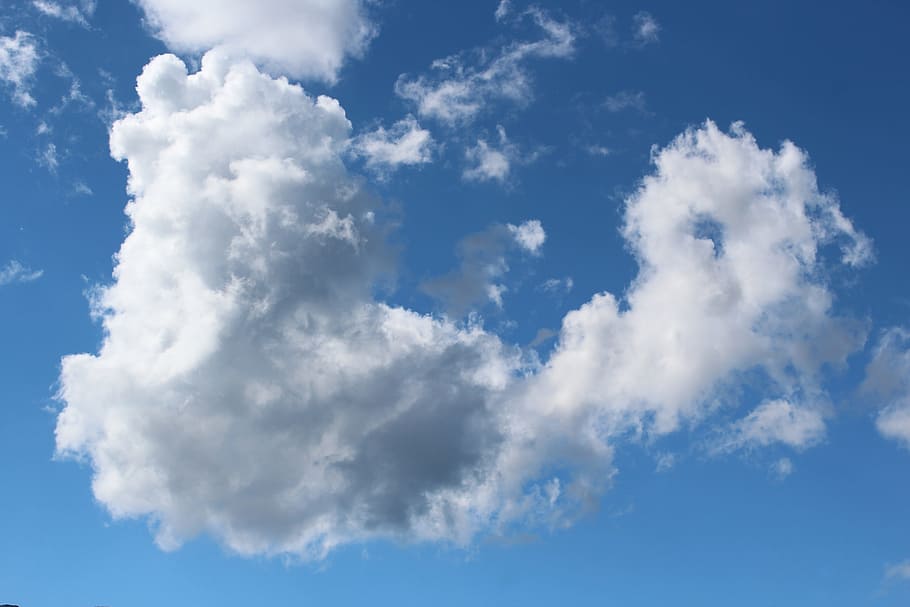 Clouds, Sky, Blue, Azur, Form, clouds form, nature, weather HD wallpaper