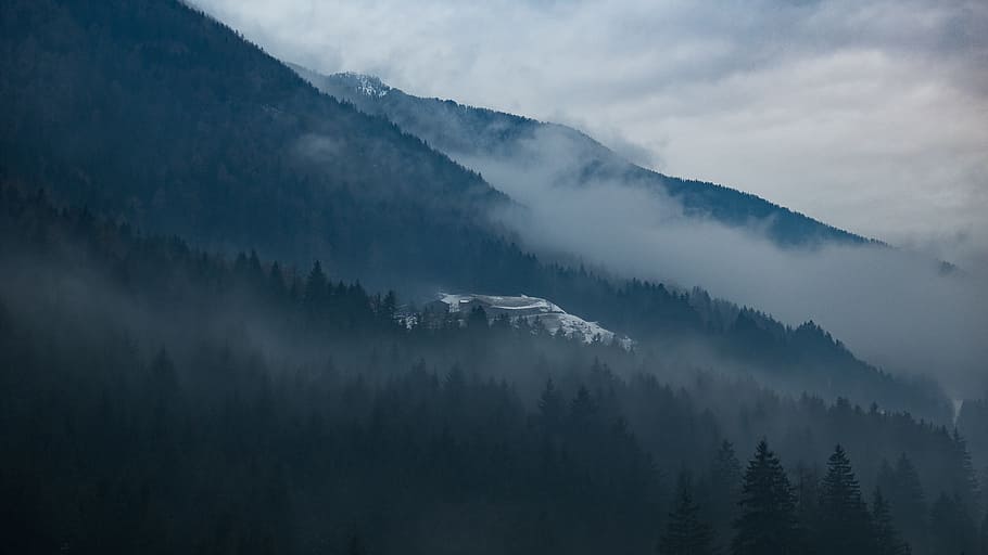 nature, landscape, mountain, clouds, sky, travel, adventure HD wallpaper