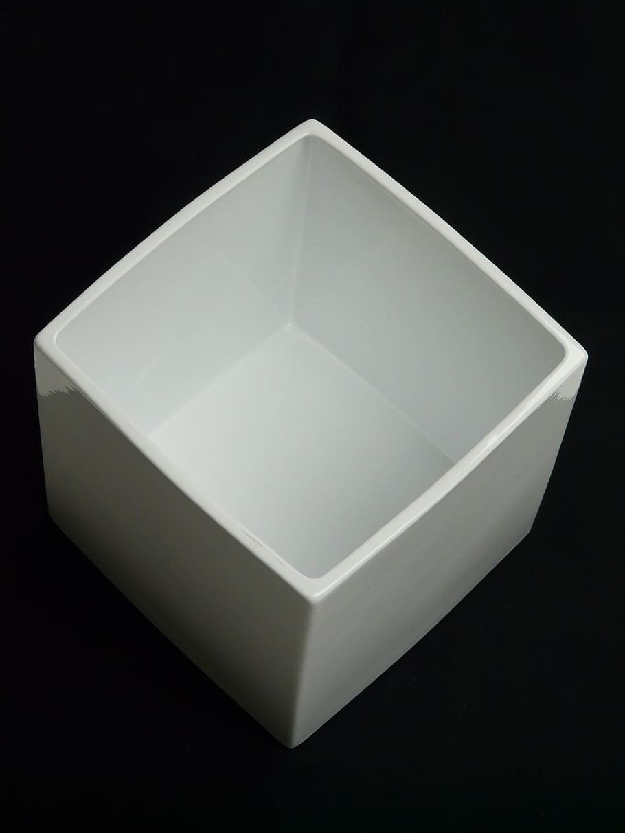 Plant, Rack, Flowerpot, Ceramic, Block, plant rack, white, black background HD wallpaper