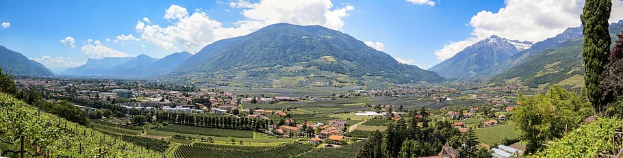 center-view photography of city, holiday, italy, south tyrol