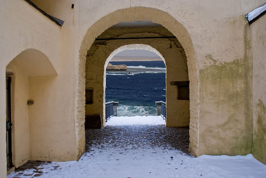 historically, castle, sea, architecture, greece, mediterranean Sea HD wallpaper