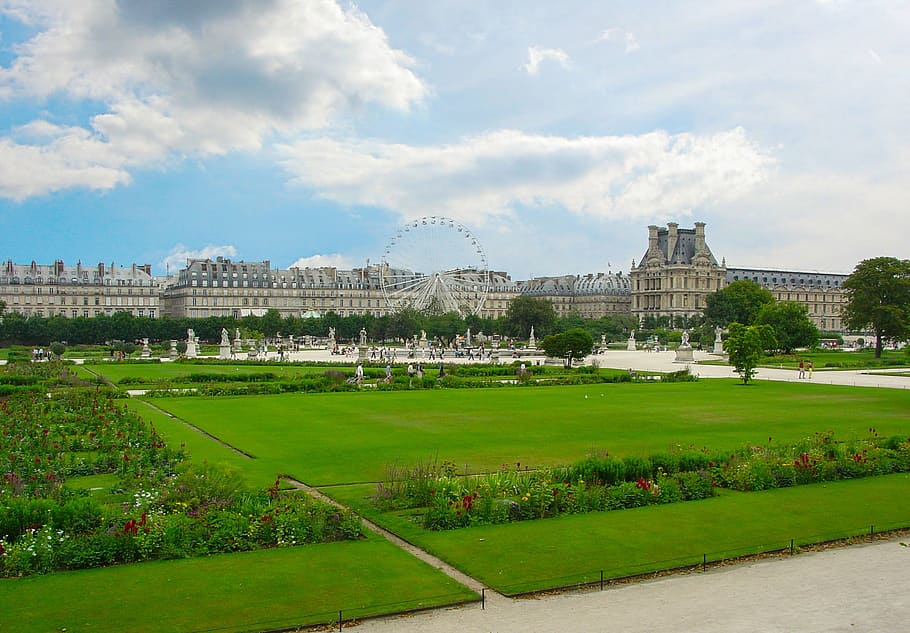Paris, Louvre, Historic, park, sky, french, landmark, city HD wallpaper