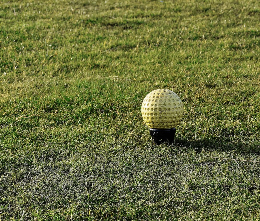 Golf, Tee, Marker, Yellow, Course, tee marker, green, game HD wallpaper