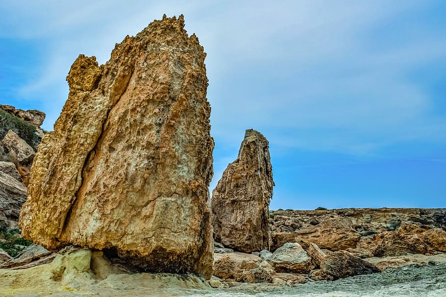 rock, sharp, travel, nature, landscape, stone, scenery, konnos HD wallpaper