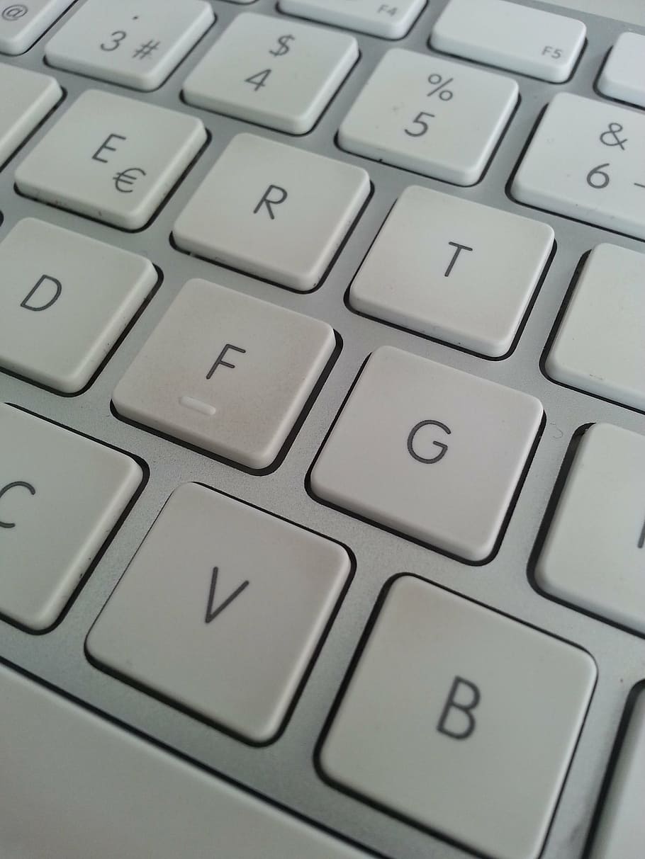 keyboard, white, apple, silver, business metting, desktop, design HD wallpaper