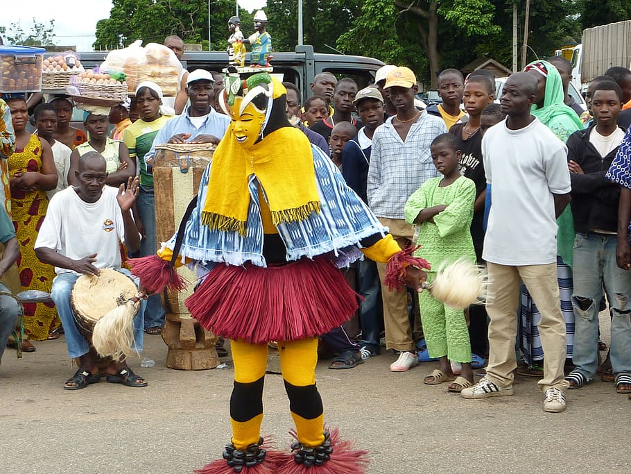 africa, character, dancer, crowd, group of people, large group of people HD wallpaper