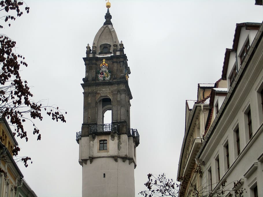 reichentum on the kornmarktplatz, bautzen, lausitz, tower, building, HD wallpaper
