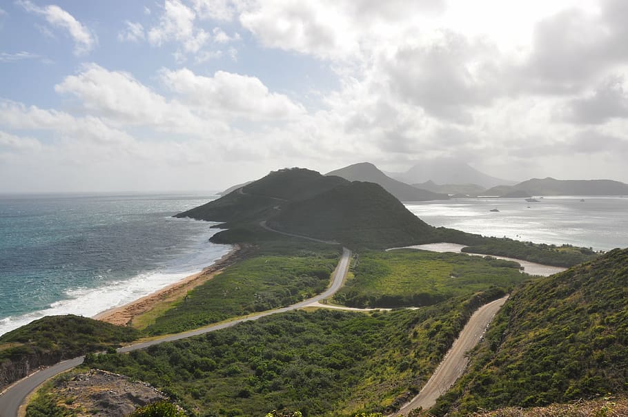 caribbean, views, dare, forest, himmel, solar, sea, cloud - sky HD wallpaper