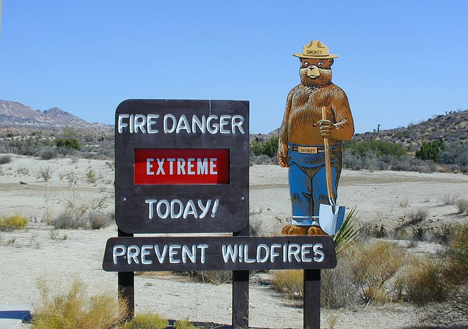 fire warning, danger note, shield, fire hazard, forest fires HD wallpaper