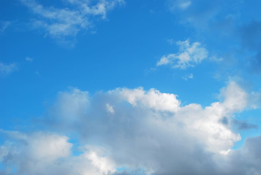 sky, clouds, blue, cloudiness, cloud - sky, backgrounds, nature HD wallpaper
