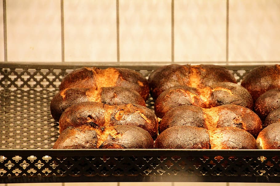 bread, roll, food, eat, crispy, food and drink, heat - temperature HD wallpaper