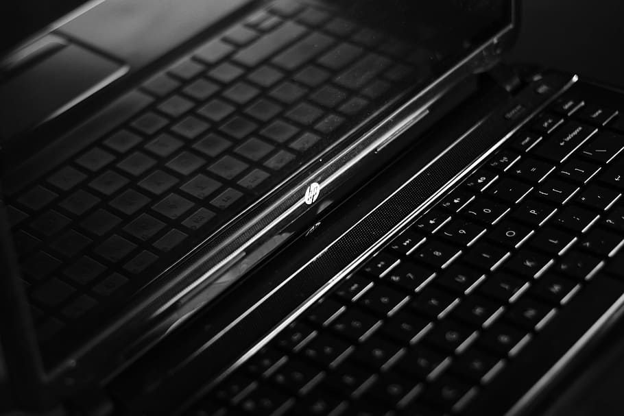 technology, gadgets, laptop, computer, keyboard, reflection HD wallpaper