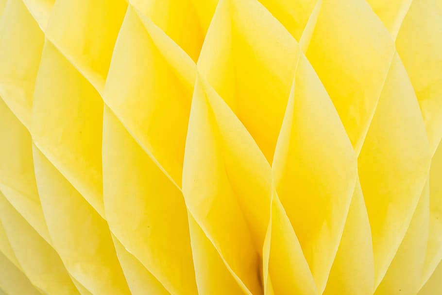 yellow paper artwork, yellow paper lantern macro photography HD wallpaper