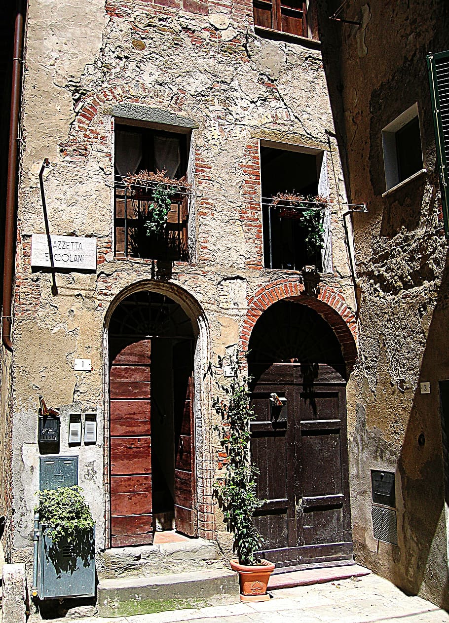 input, door, tuscany, old, input range, italy, gate, architecture HD wallpaper