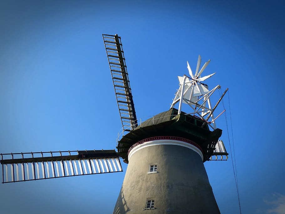 pinwheel, mill, old, windmill, wing, turn, historically, building HD wallpaper