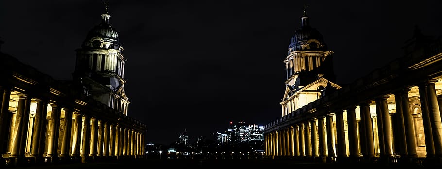 greenwich, naval, college, london, uk, architecture, landmark, HD wallpaper