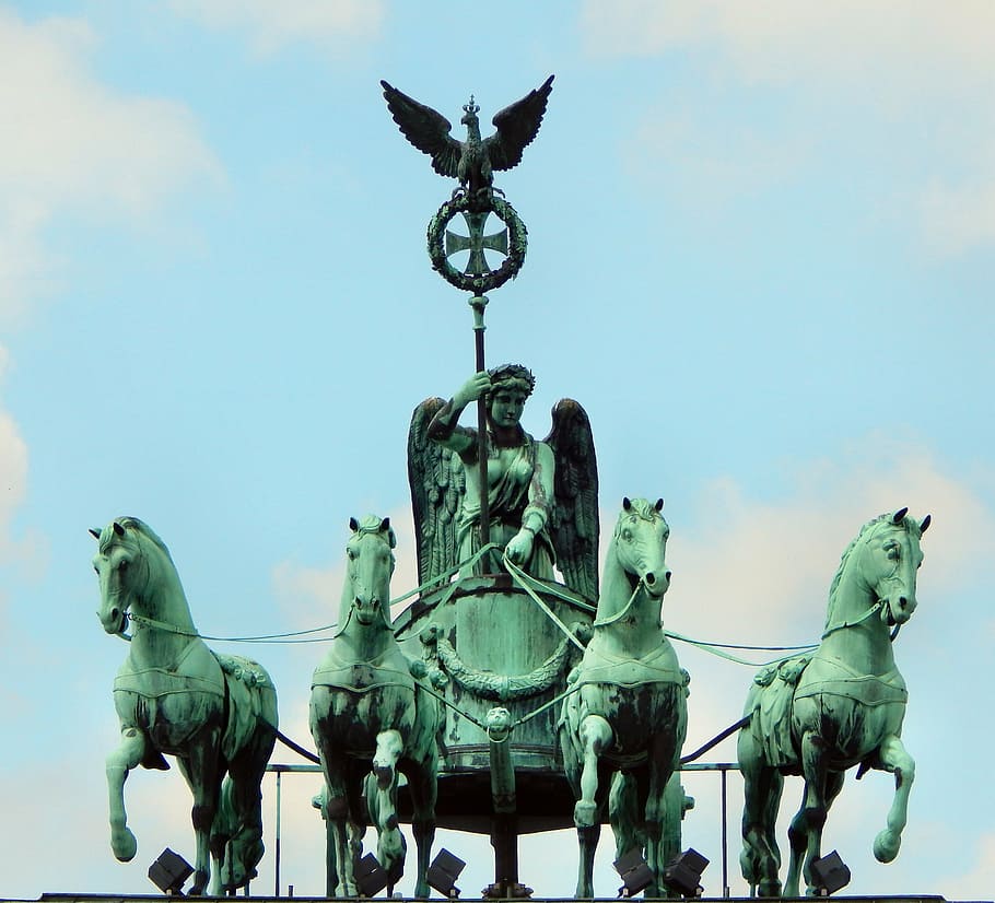 berlin, architecture, city, gateway, the statue, buildings HD wallpaper