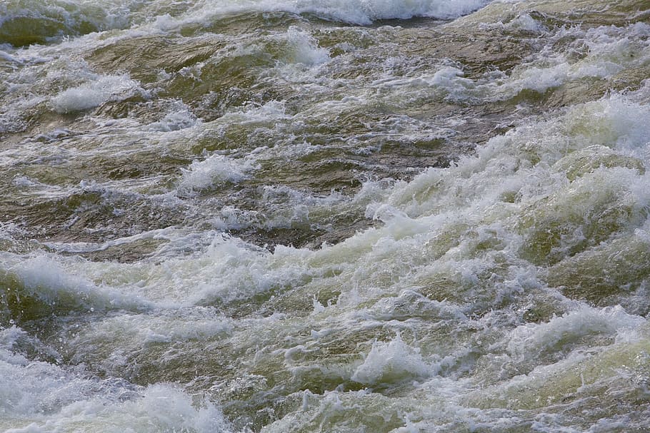 waves, river, forte, current, water courses, nature, beauty in nature HD wallpaper