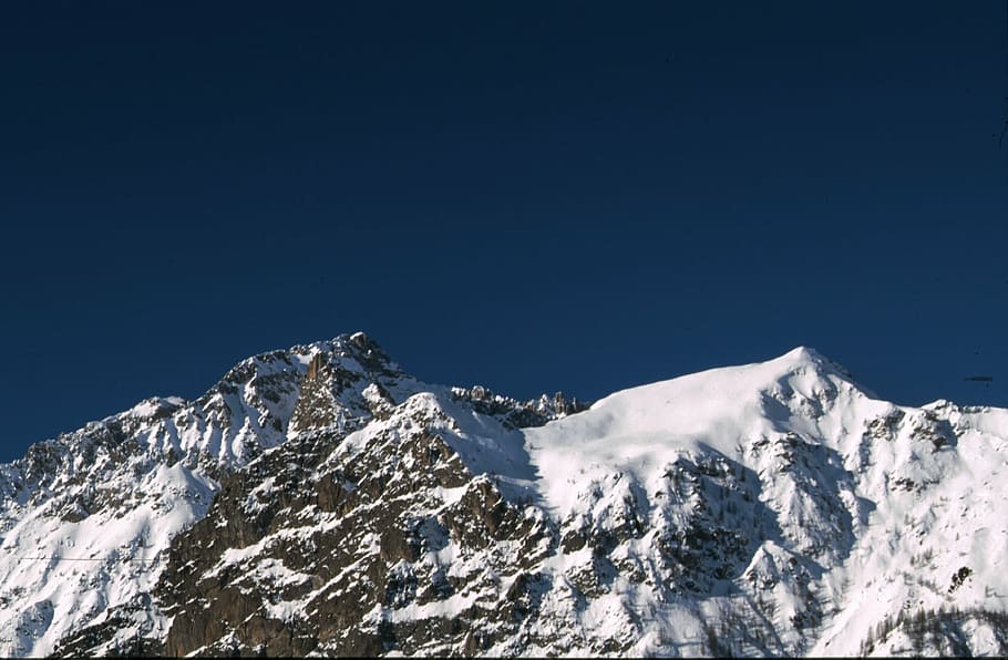 mountain, winter, landscape, cold, winter landscape, white HD wallpaper