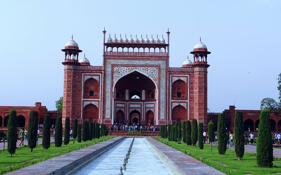 HD wallpaper: The Great Gate, Darwaza-I-Rauza, taj mahal, agra, india,  history | Wallpaper Flare