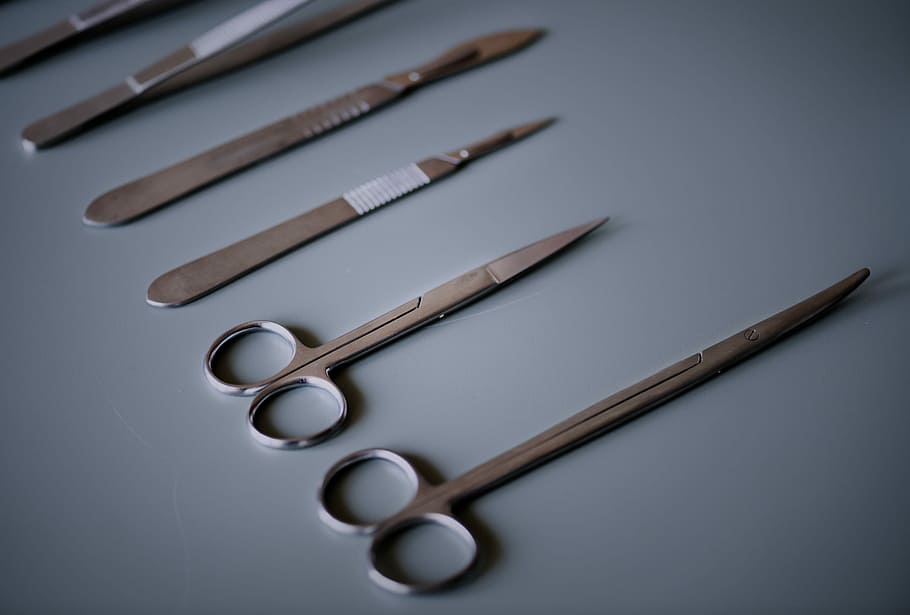 medical tool on white surface, studio shot, indoors, gray, gray background HD wallpaper