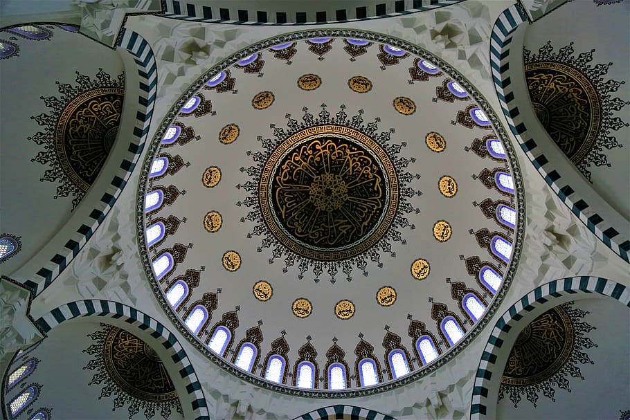 dome, decor, model, round, art, flowering, architecture, pattern HD wallpaper
