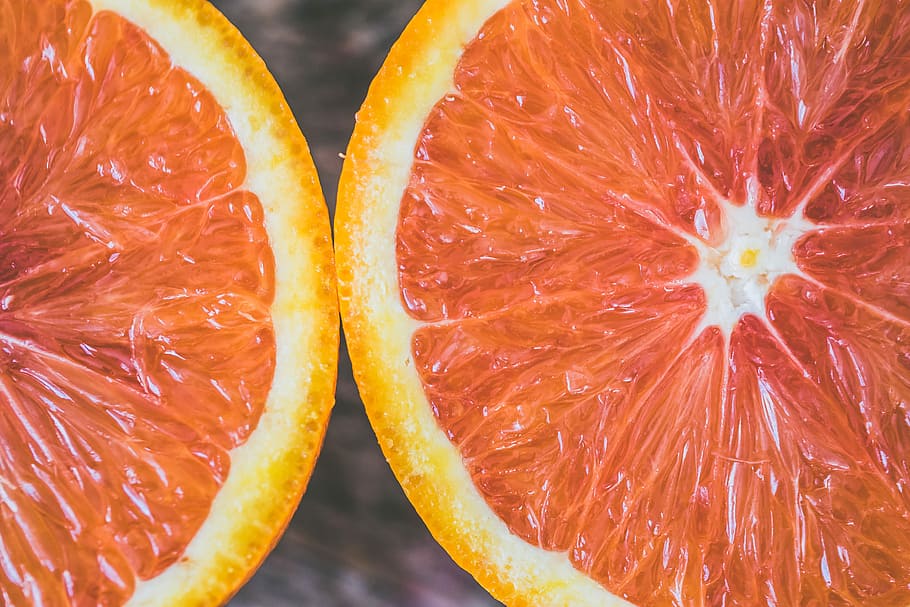 closeup photo citrus fruit, sliced orange citrus fruits, segment HD wallpaper