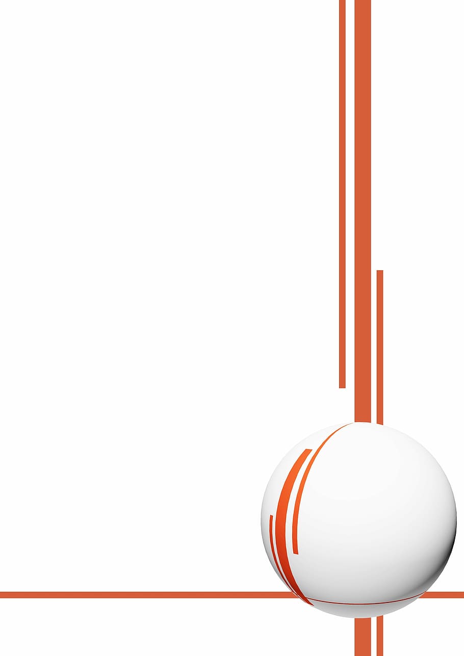 white and orange ball illustratio n, abstract, background, stripes, HD wallpaper