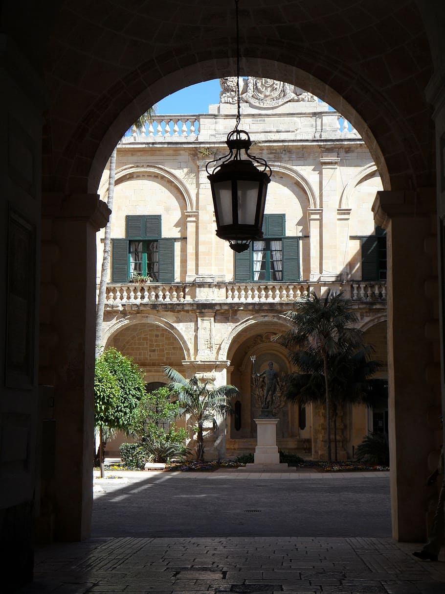 by looking, courtyard, goal, lantern, archway, building, palace HD wallpaper