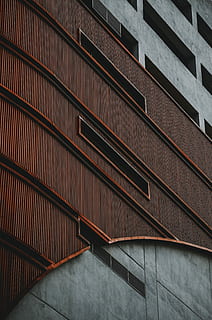 gray and red concrete building, untitled, buiding, architecture HD wallpaper