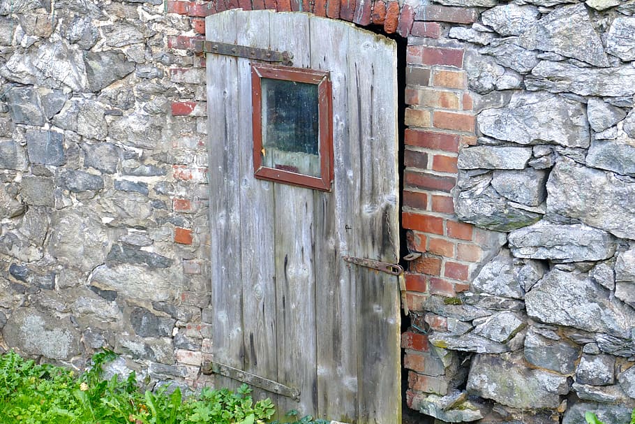 door, old, wall, stone, masonry, original, beautiful, ancient HD wallpaper