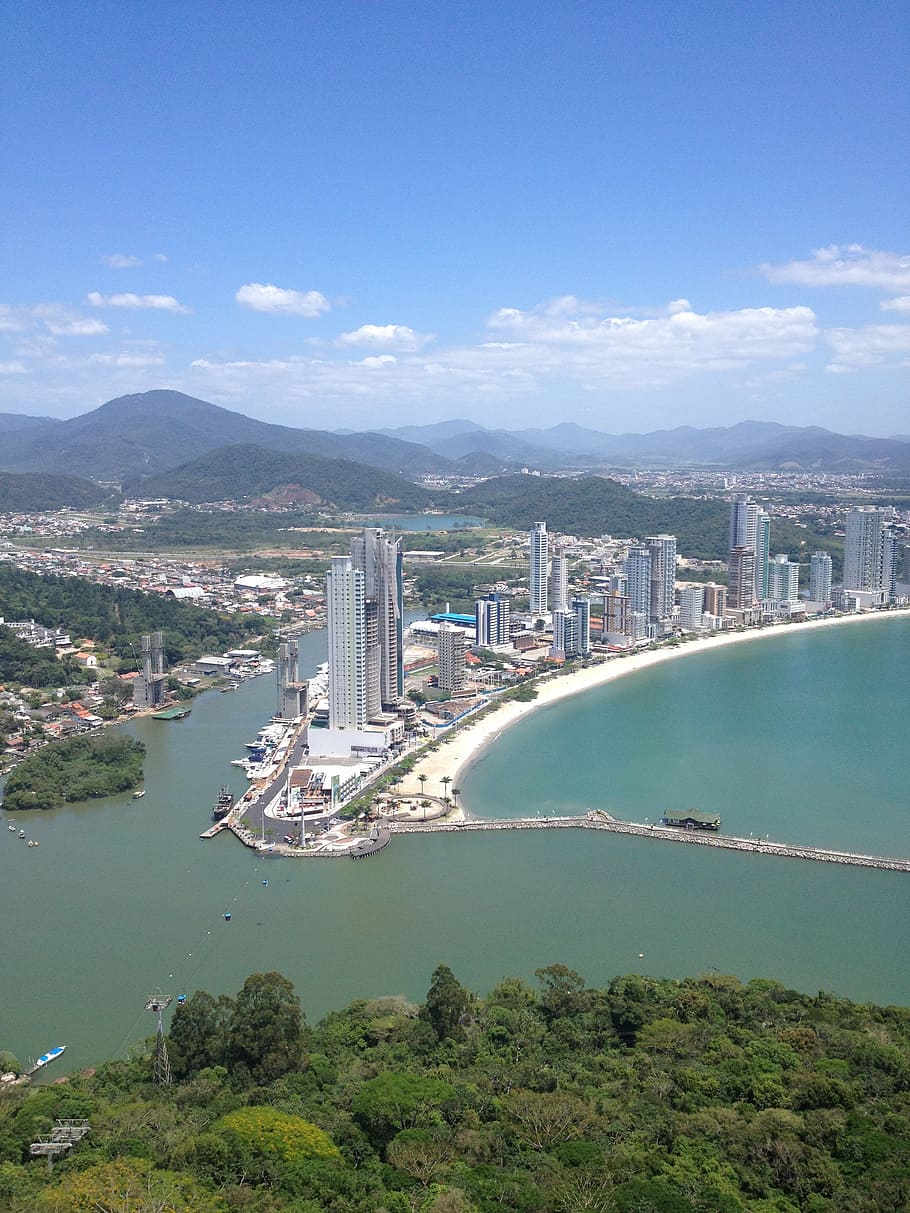 santa catarina, florianópolis, beach, brazil, nature, mar, HD wallpaper