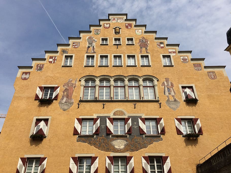 austria, building, trap, architecture, old, history, art, window HD wallpaper
