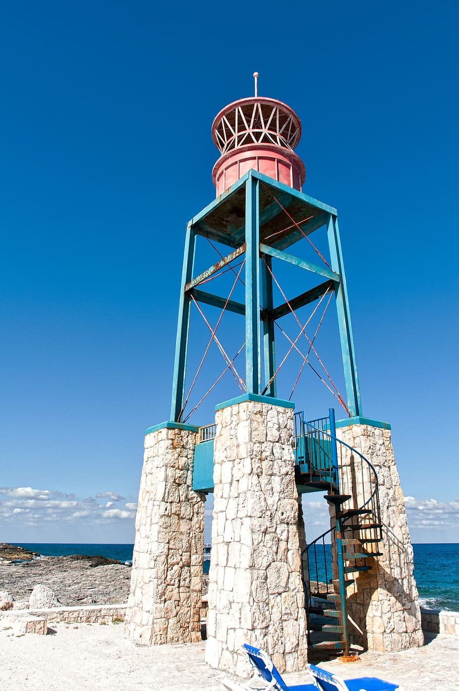 Tower, Beach, Ocean, Water, Sea, architecture, coastline, holiday HD wallpaper