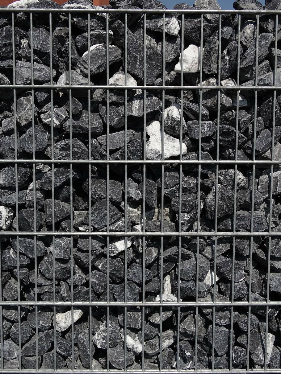 grid, stones, structure, wall, stone wall, keep together, imprisoned HD wallpaper