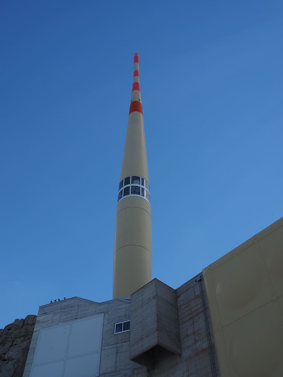 Send, System, Transmission Tower, Säntis, send system, mountain HD wallpaper