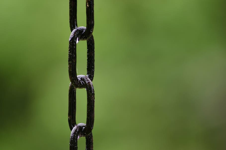 chain, wet, link, outdoor, green, water, summer, rusty, old HD wallpaper