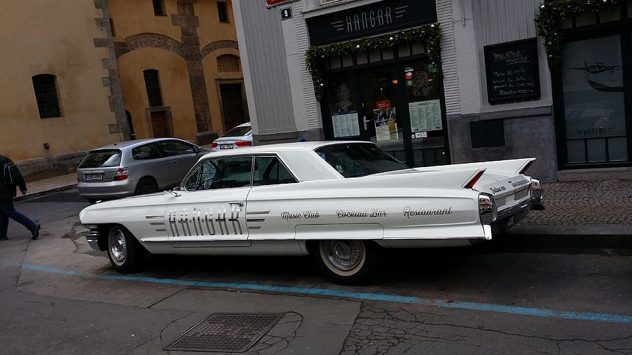 car, retro, american, mode of transportation, architecture HD wallpaper
